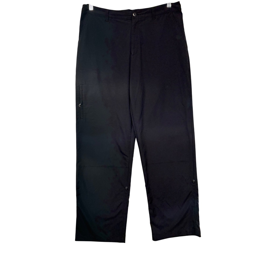 Patagonia Womens Hiking Pants Black Size 14 Straight Leg Outdoor Trail Trousers